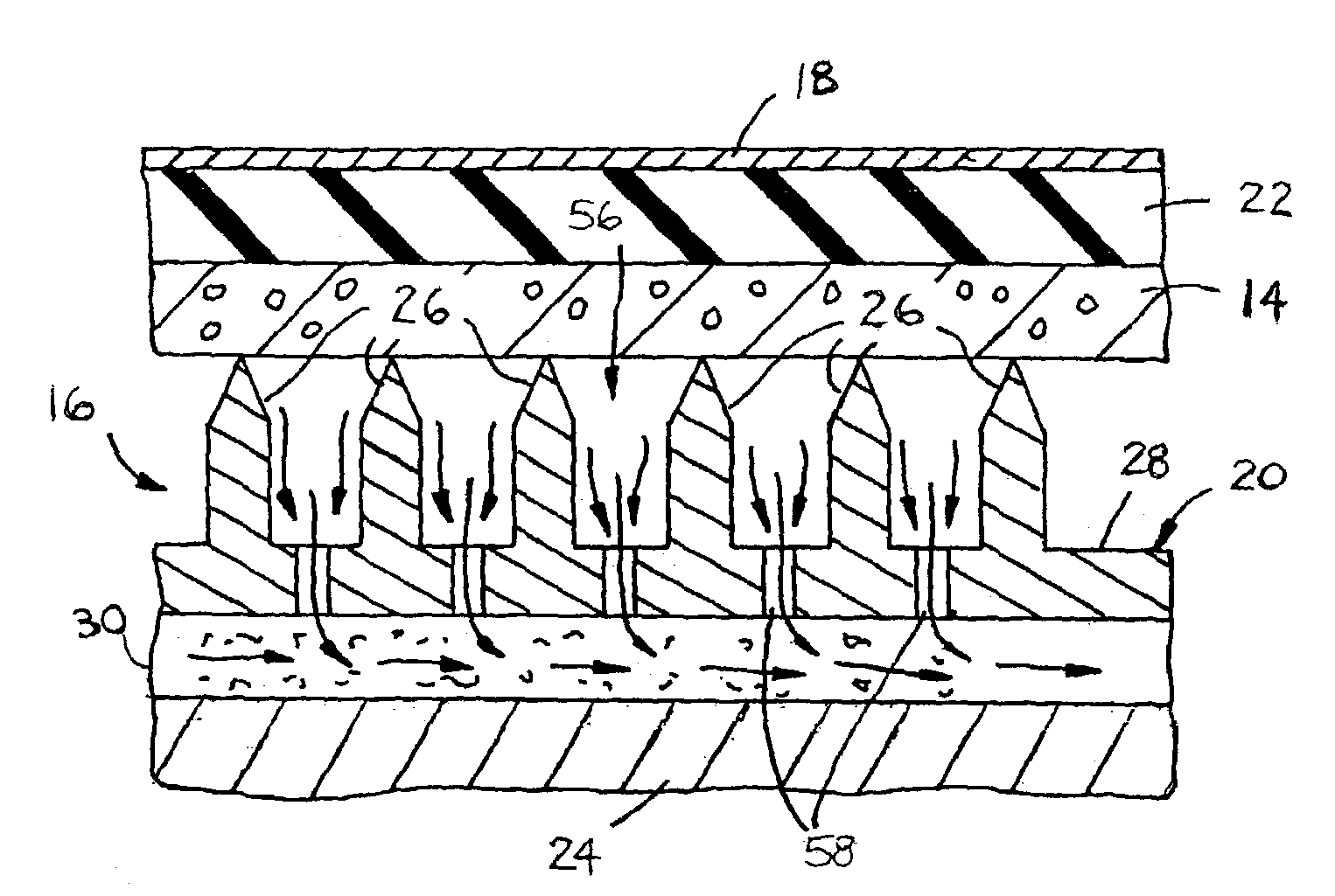 Method and system having a flowable pressure pad for consolidating an uncured laminate sheet in a cure process