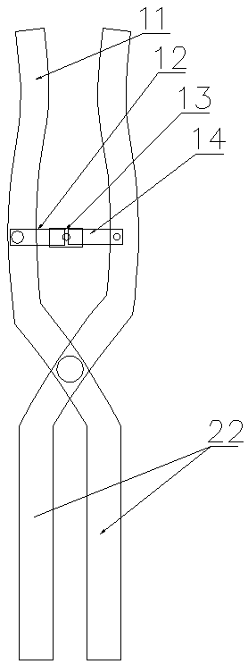 An open-type and easy-to-operate dam bag gap repair device