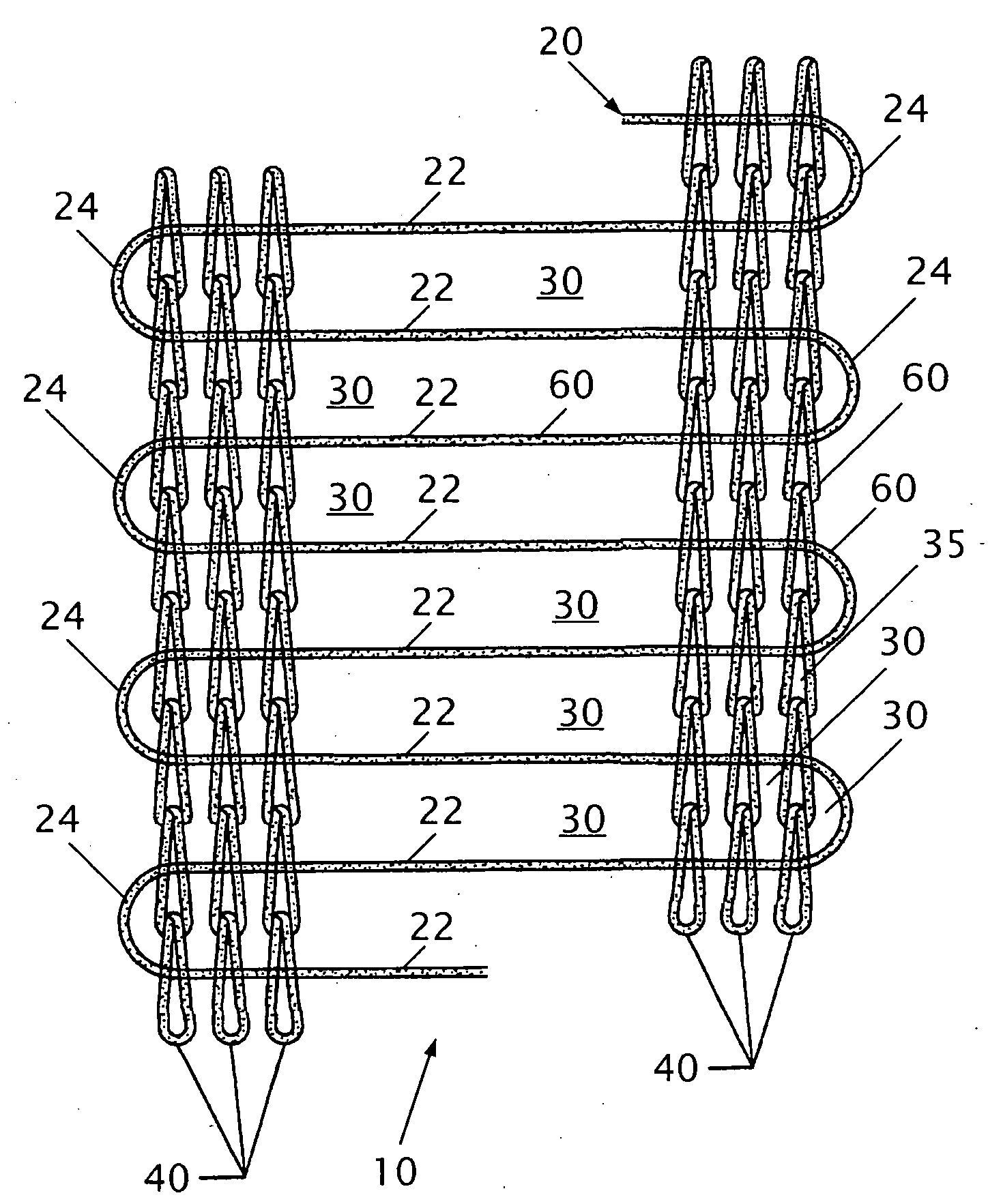 Carrier assembly with fused power and frame-warp aperture