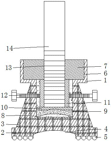 A support base with high safety for building scaffolding
