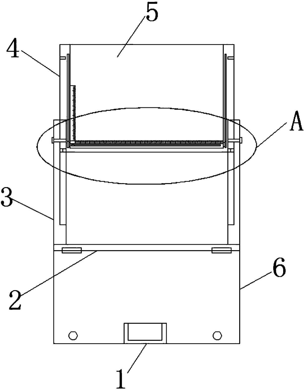 Artistic design teaching plate for installing ruler measurement structure