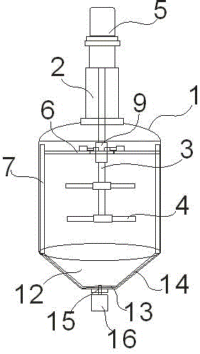 Reaction kettle for production of dyestuff