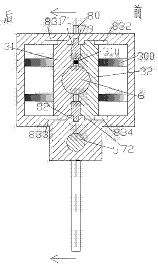 Welding gun walking mechanism with LED indicating lamp and capable of preventing collision