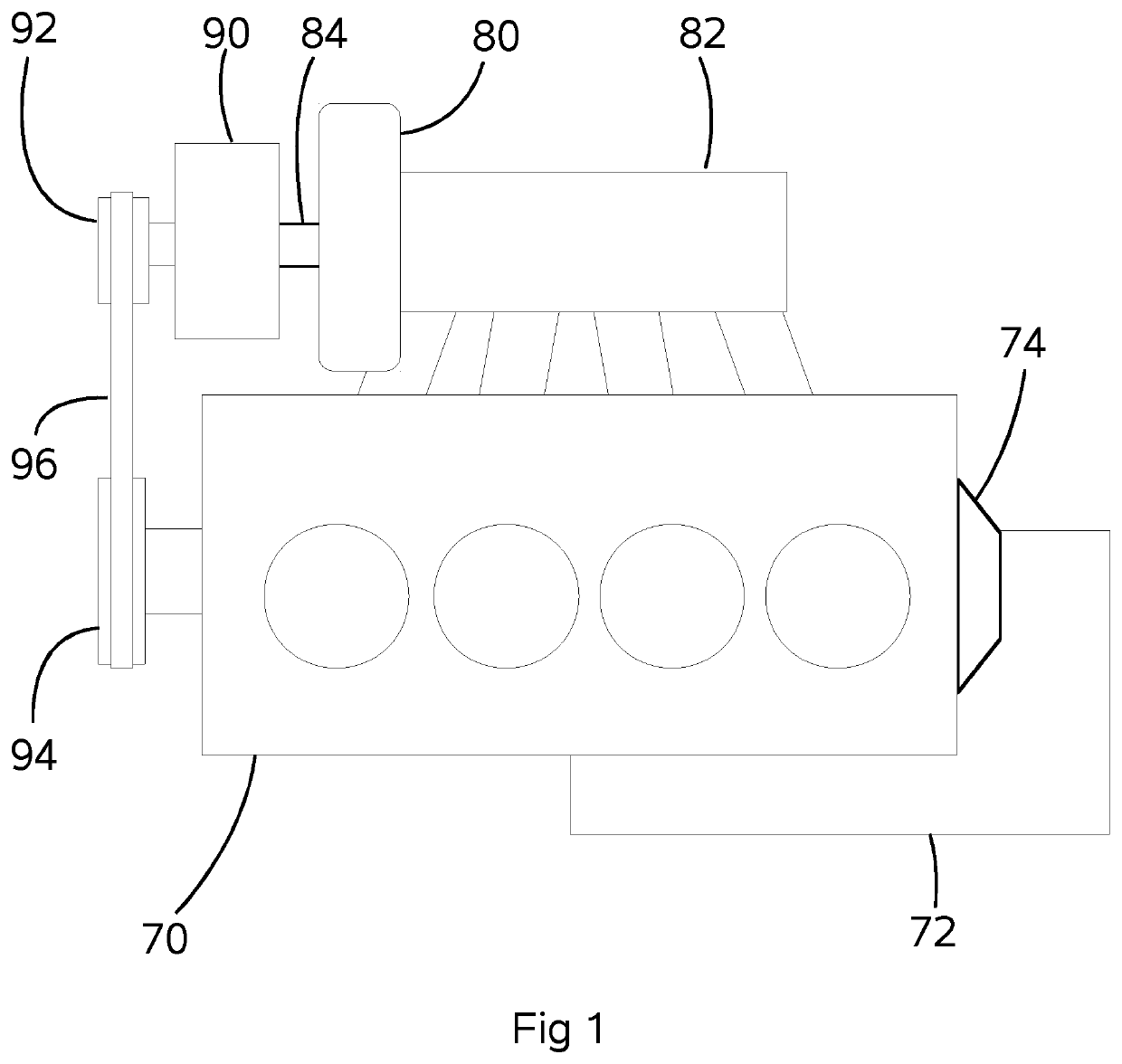 Drive arrangement for an engine ancillary such as a supercharger