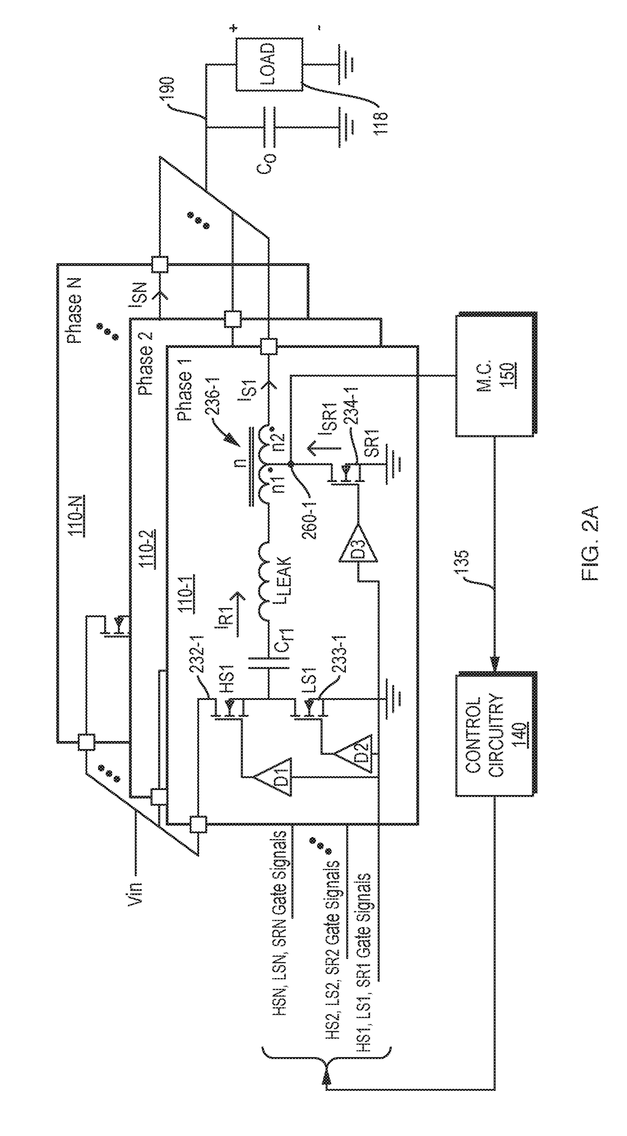 Multiphase power supply and phase control