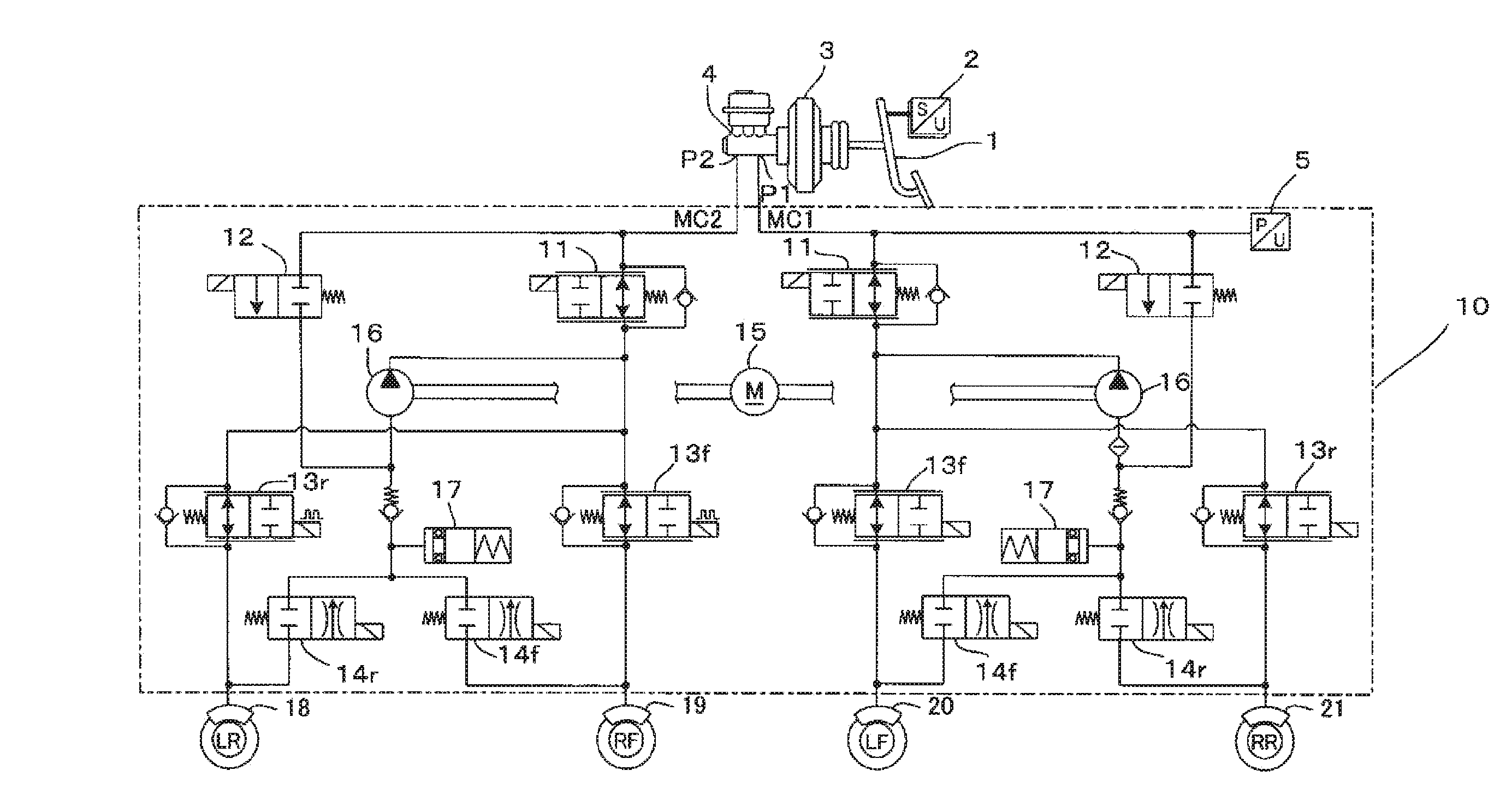 Brake device for vehicle and control method thereof