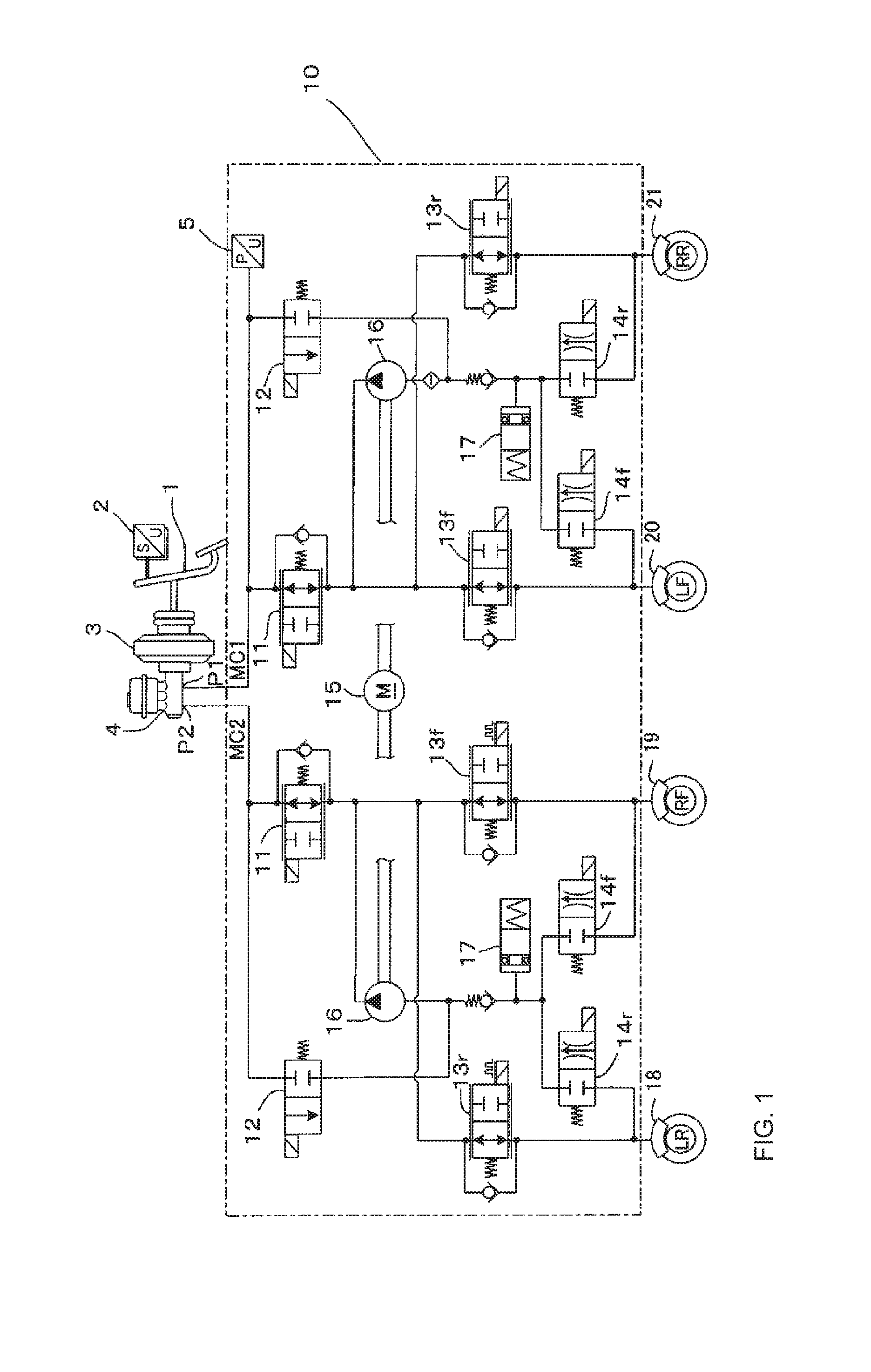 Brake device for vehicle and control method thereof