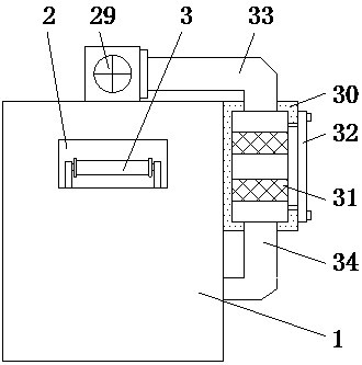 Drying and disinfecting device for textile production