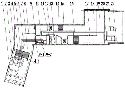 A subway station tunnel type evaporative condensation direct expansion cold air ventilation and air conditioning system