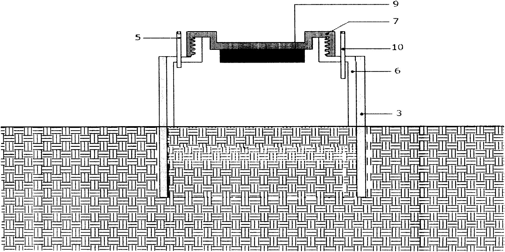 Method and device for in-site detecting soil carbon dioxide flux