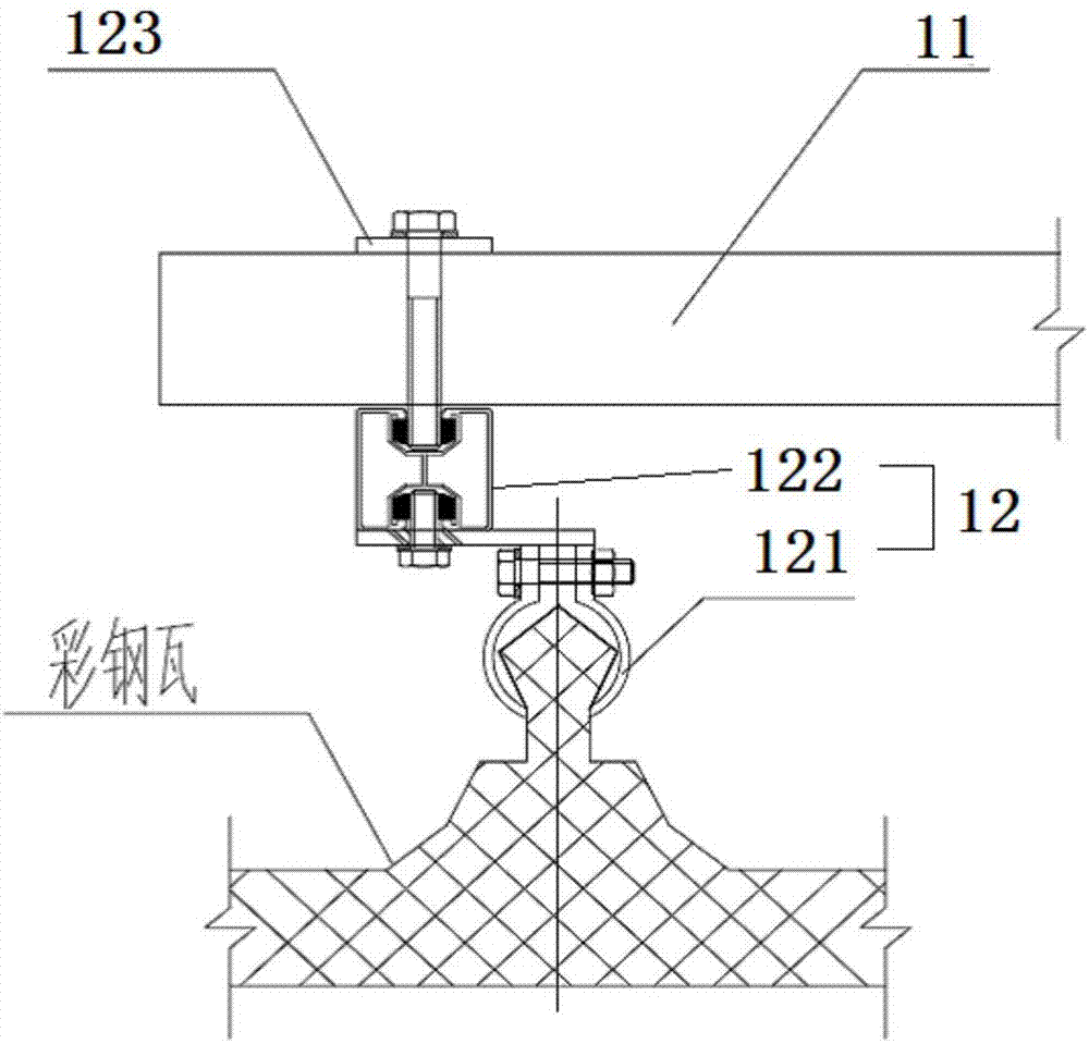 Sewage treatment system with photovoltaic power and commercial power collaborated power supply and power supply method