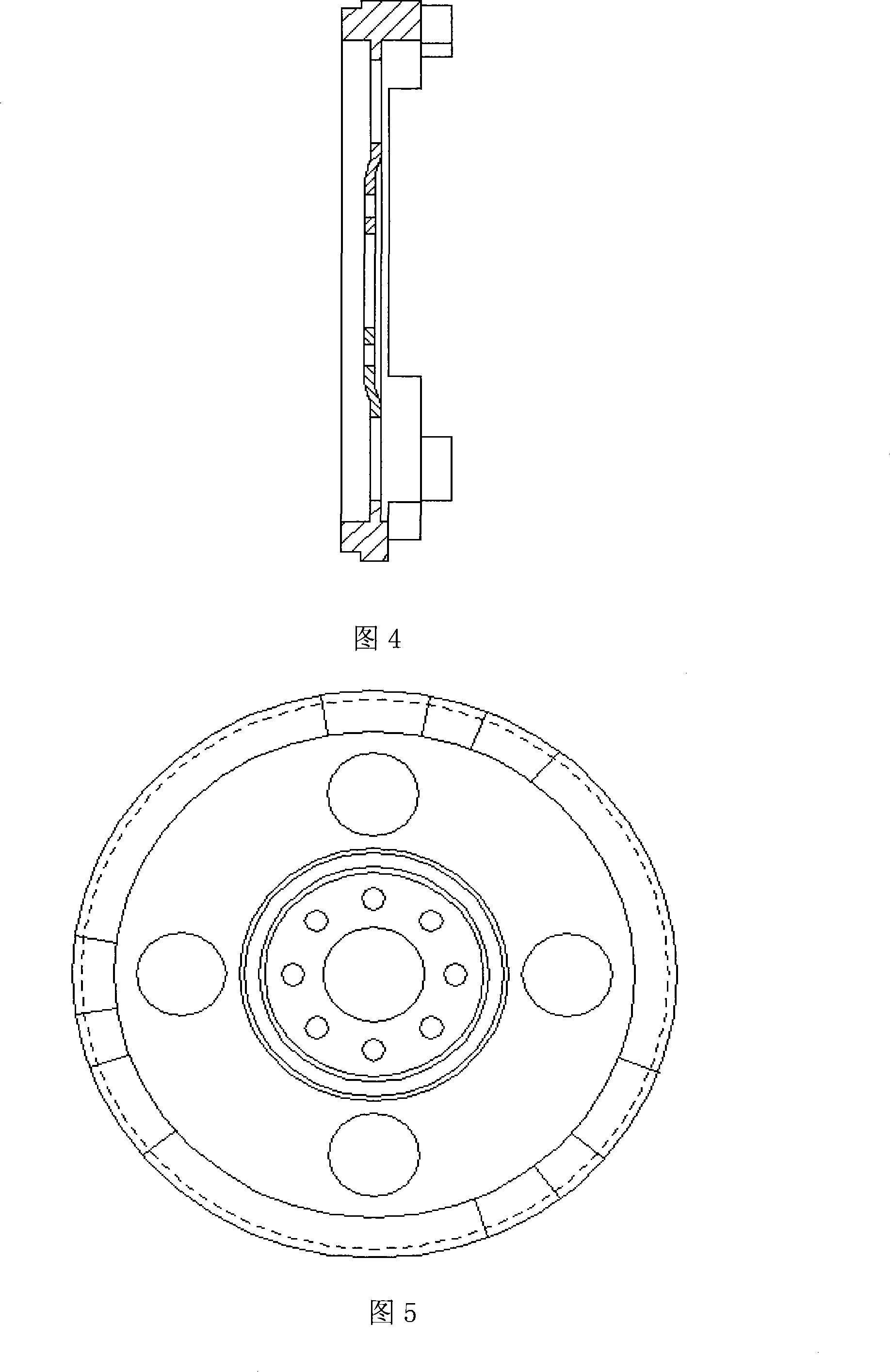 Two flywheels for dry type dual clutch