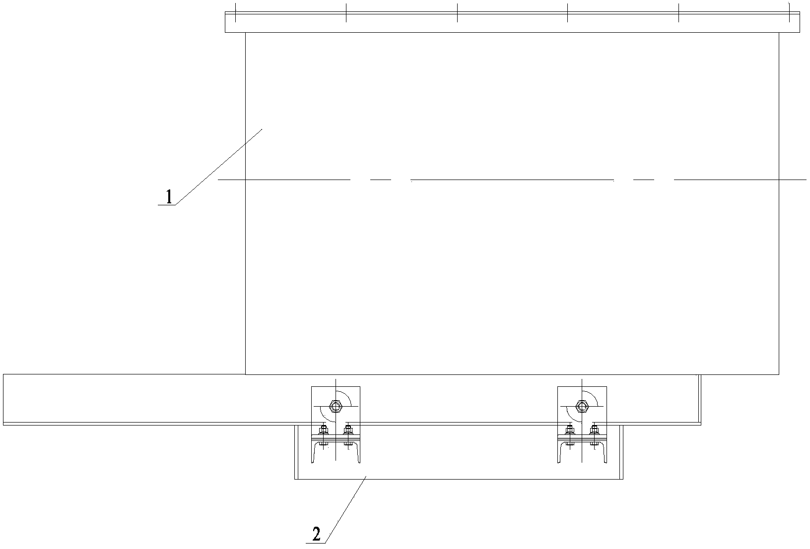 Mixing cylinder door adjusting device