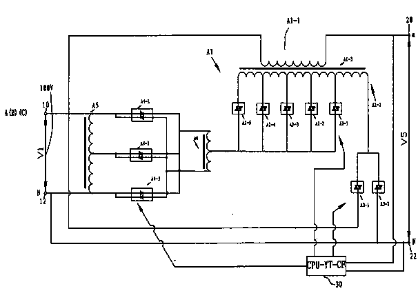 Voltage stabilization equipment capable of saving electricity, optimizing electric energy and automatically adjusting voltage for system