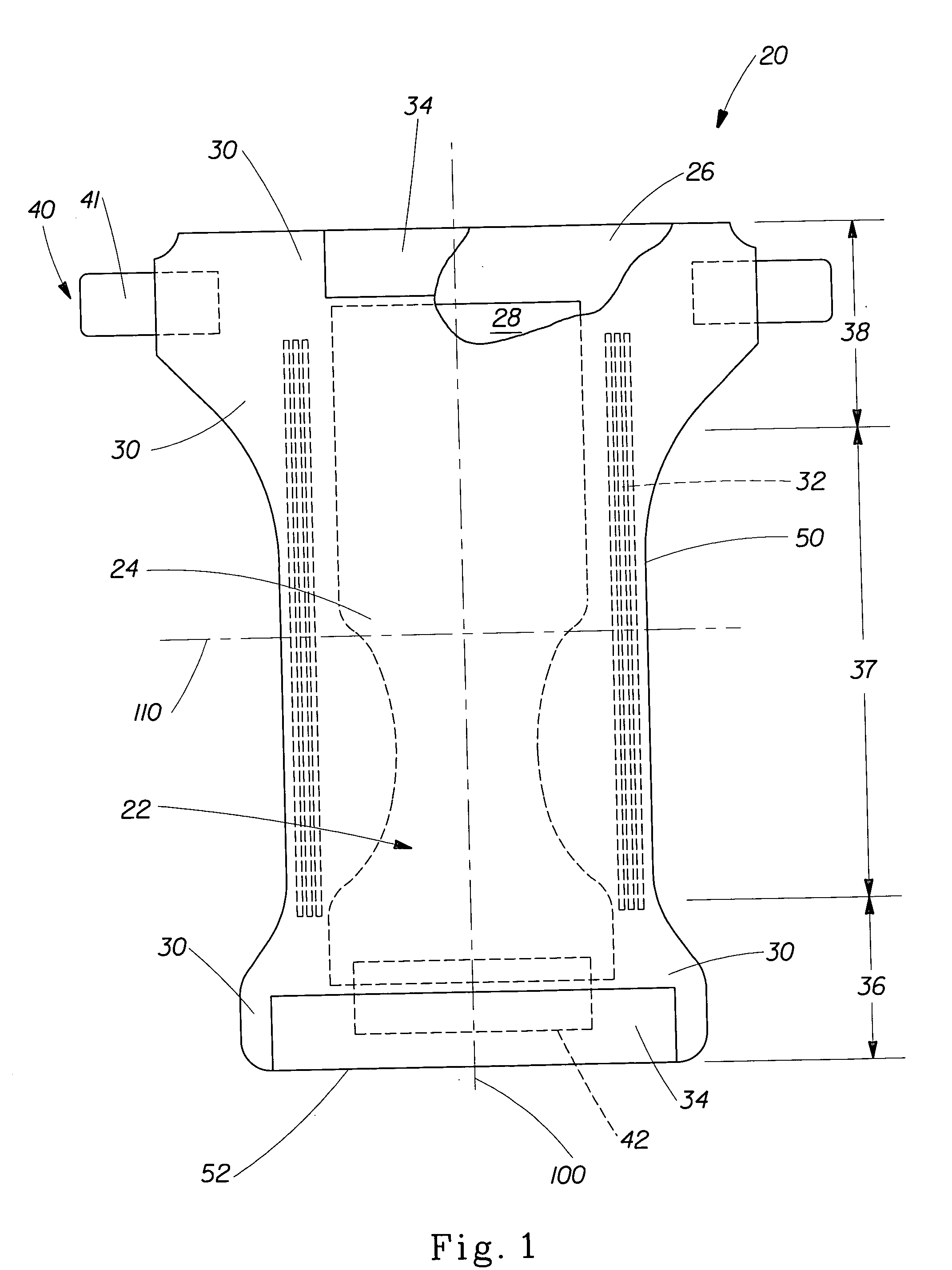 Method for creating an absorbent article exhibiting a harmonic color scheme