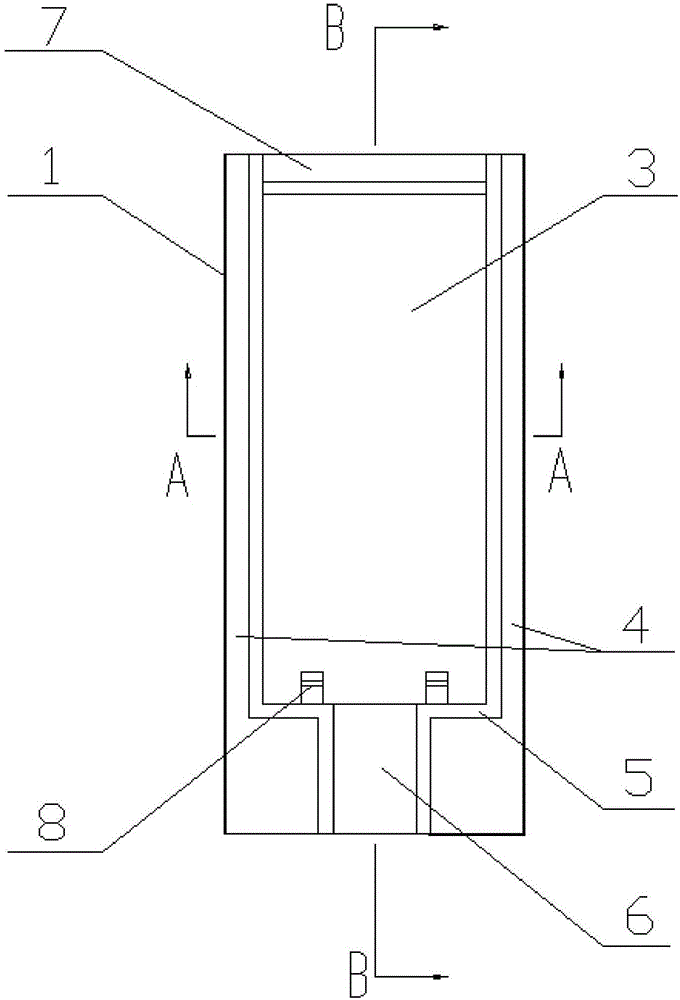 Pre-buried box structure, door body used for refrigerator and refrigerator