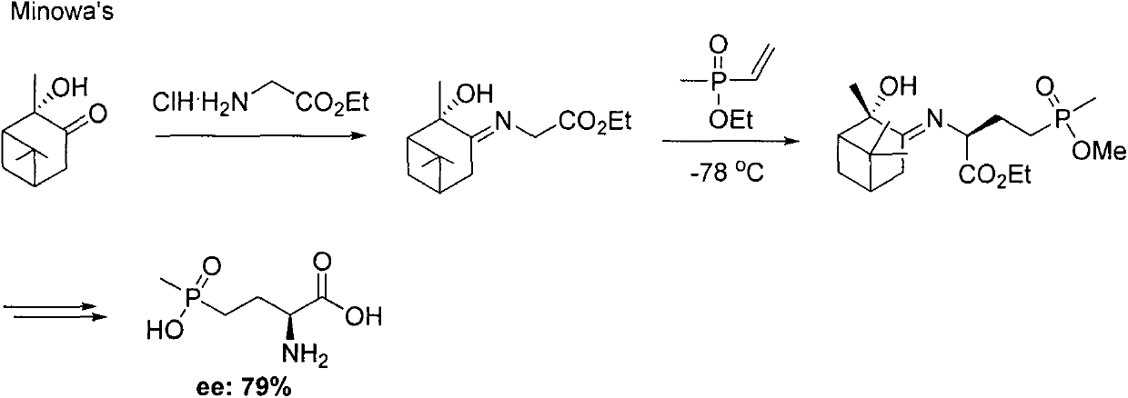 A method for synthesizing 2-amido-4-(o-alkylphosphonyl)-2-butenoic acid and esters thereof
