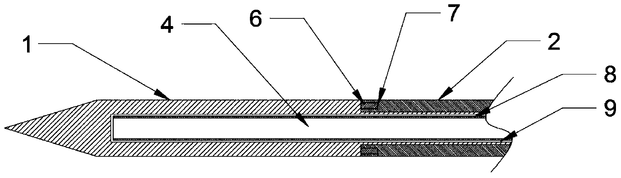 Microwave ablation needle for liver cancer treatment