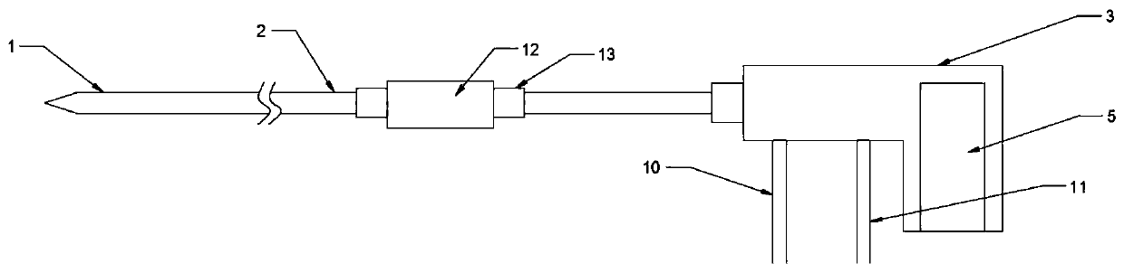 Microwave ablation needle for liver cancer treatment