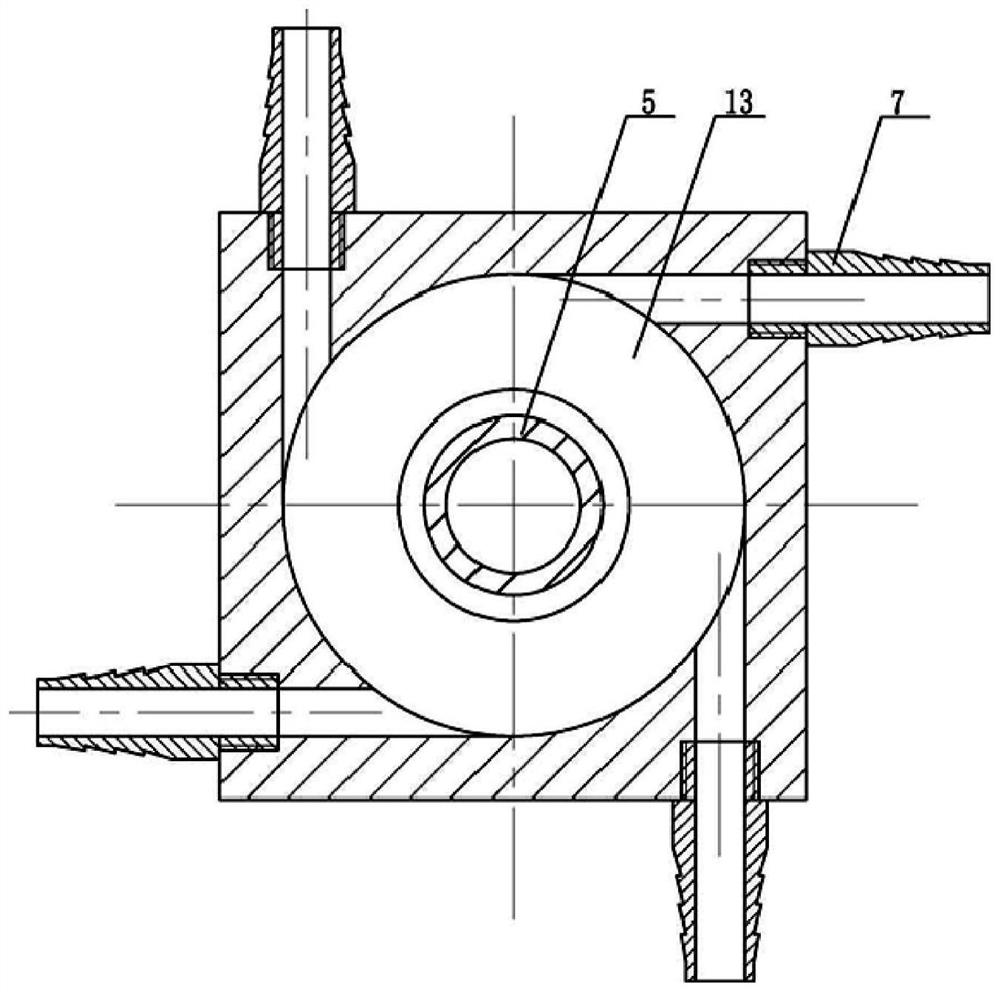 Double air flow structure partial dry underwater robot welding miniature drainage cover