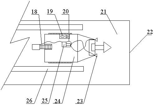 Novel foam dust removal device for coal mining heading face