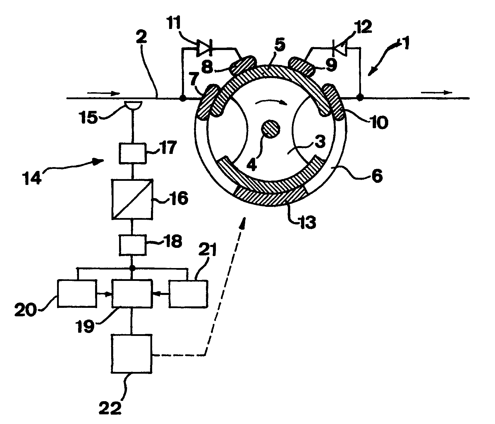 Method and device for prediction of a zero-crossing alternating current