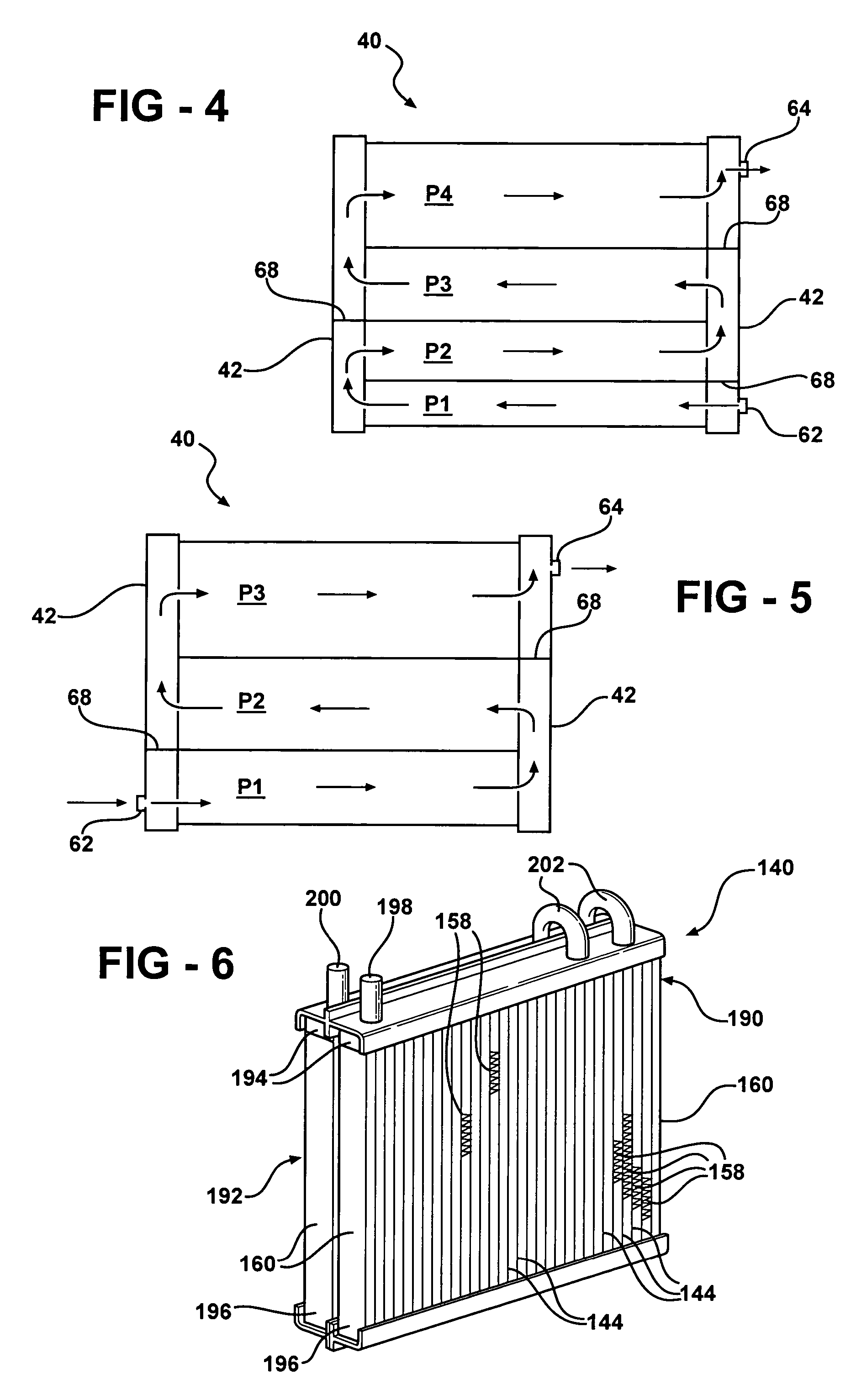 Flat tube evaporator with enhanced refrigerant flow passages