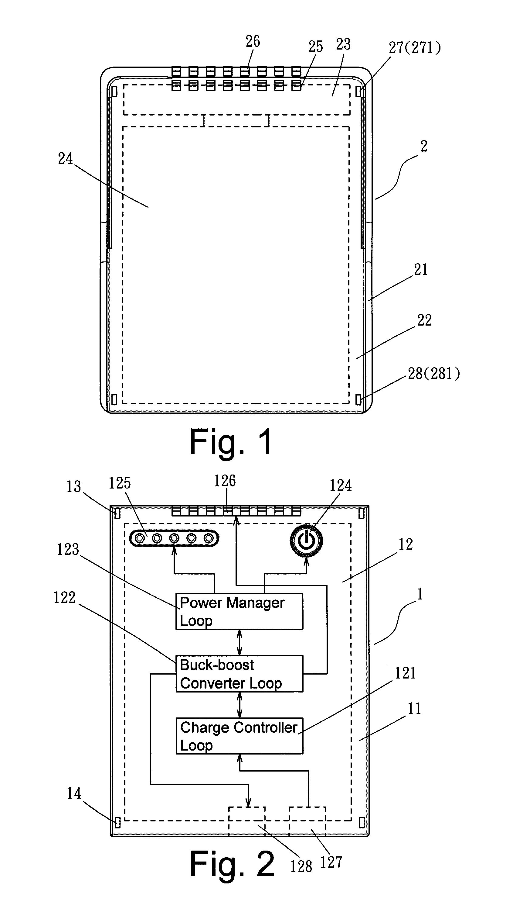 Portable external power-supplying device