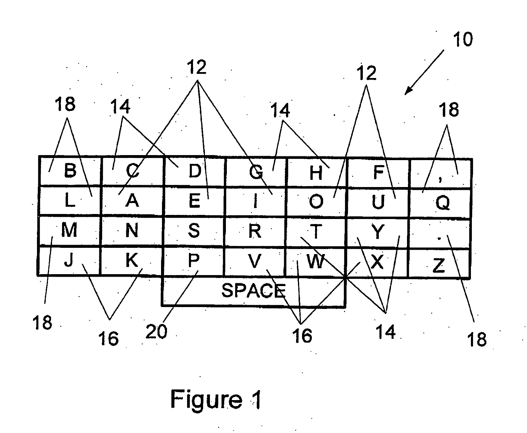 Keyboard for a Handheld Computer Device