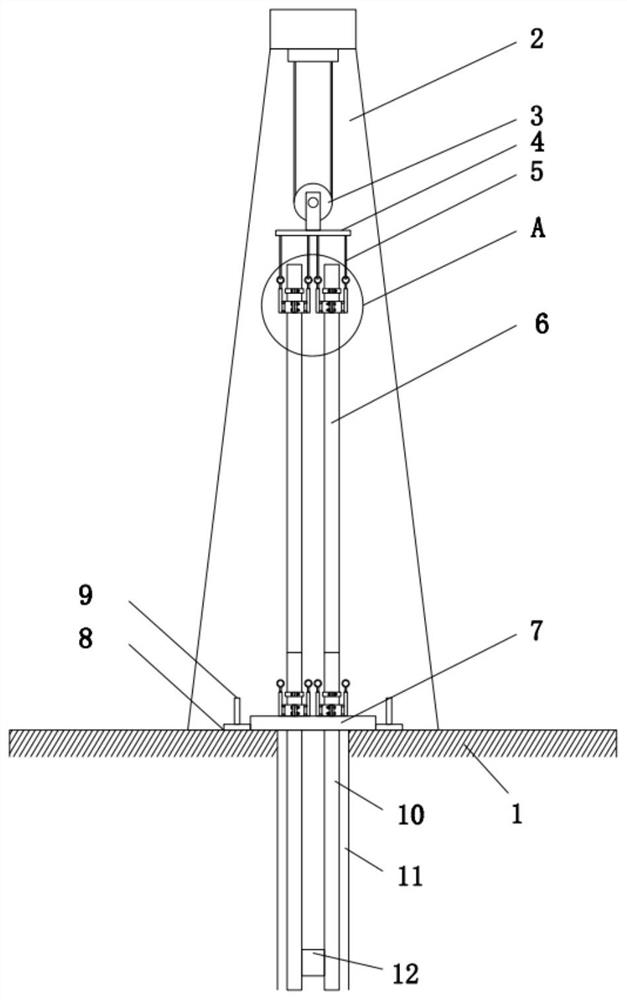 Simultaneous underlying device and underlying method for drilling multi-way sleeves