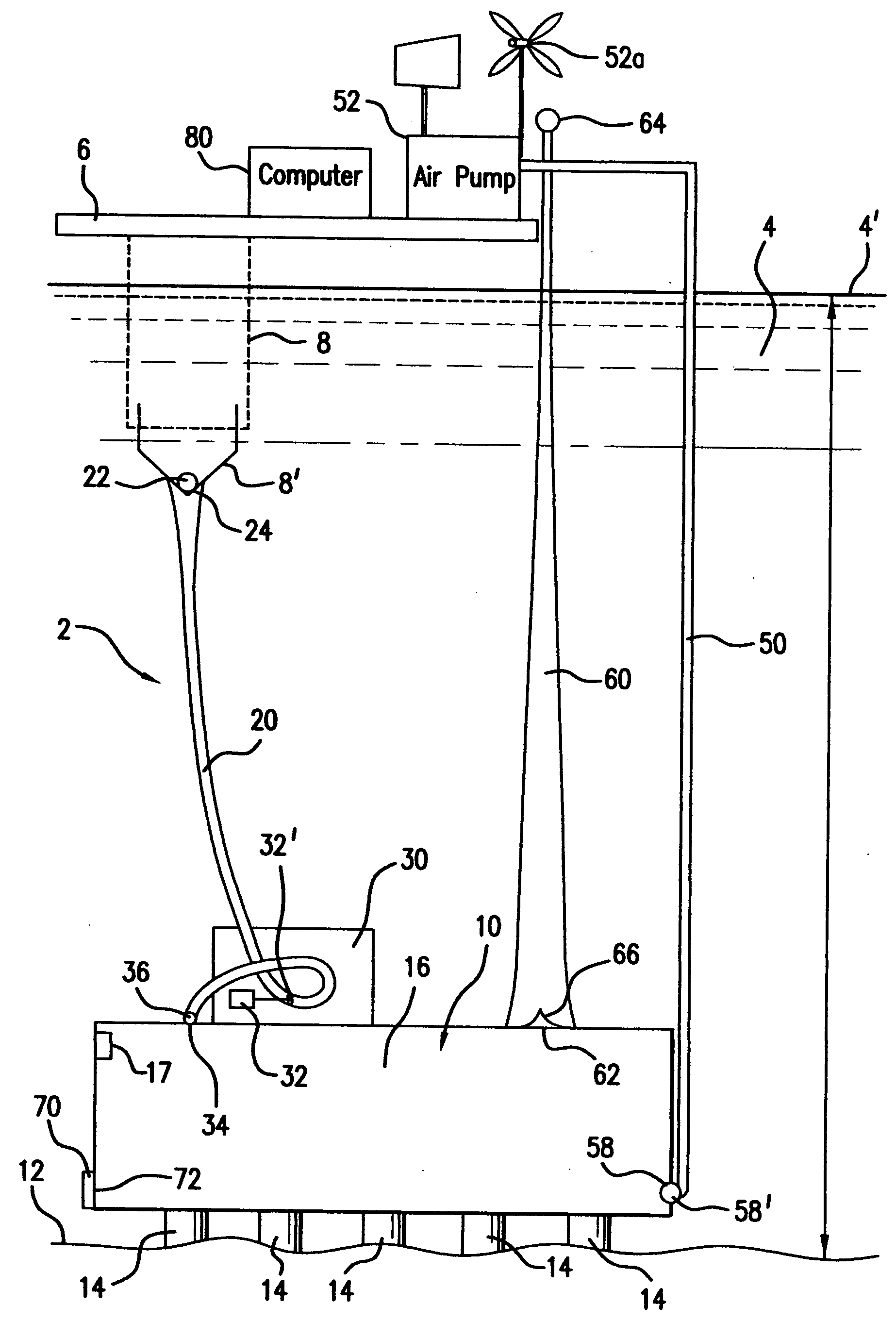 System and process for generating hydroelectric power