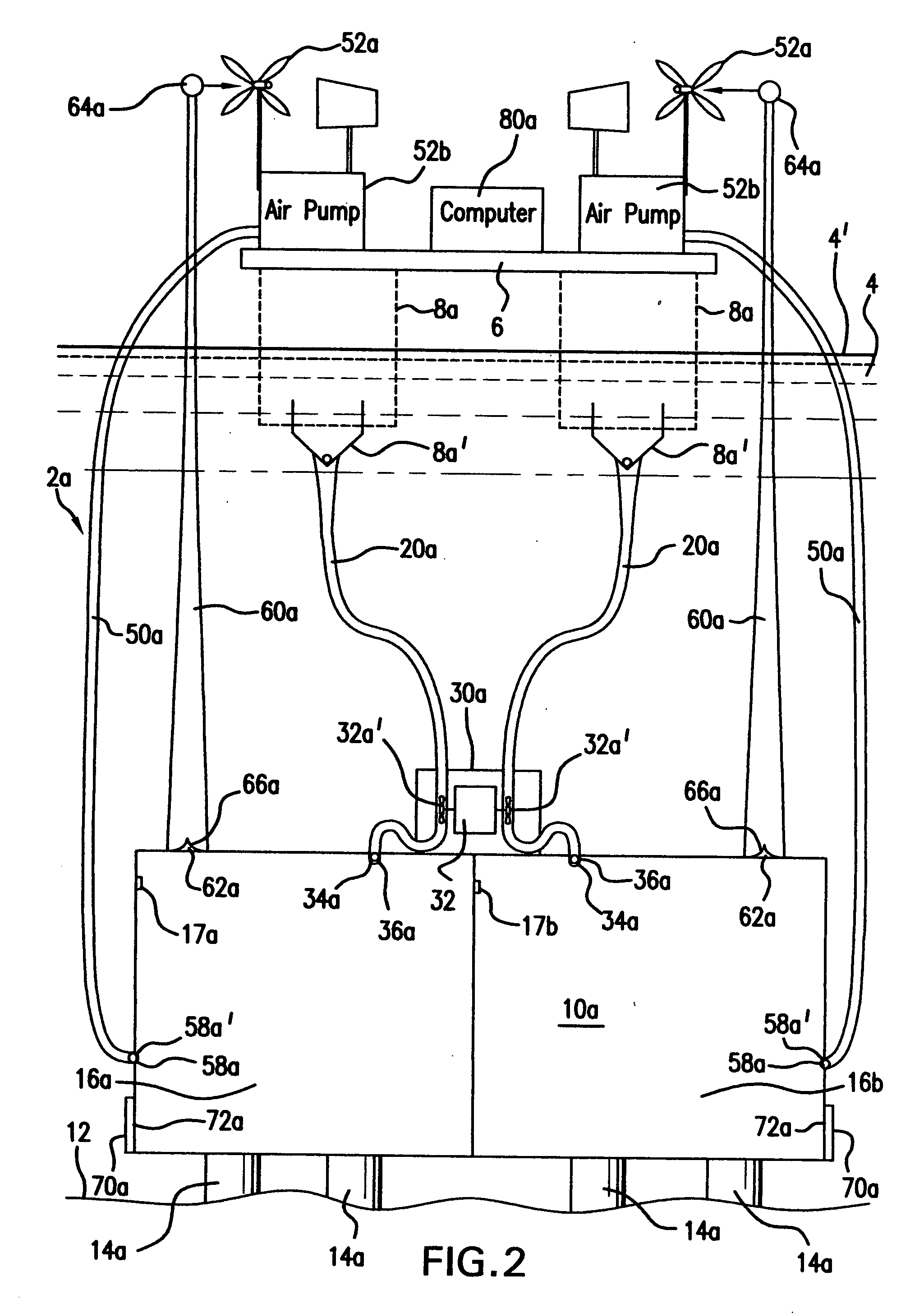 System and process for generating hydroelectric power