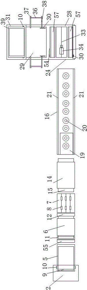 Novel processing production line and control method for plywood