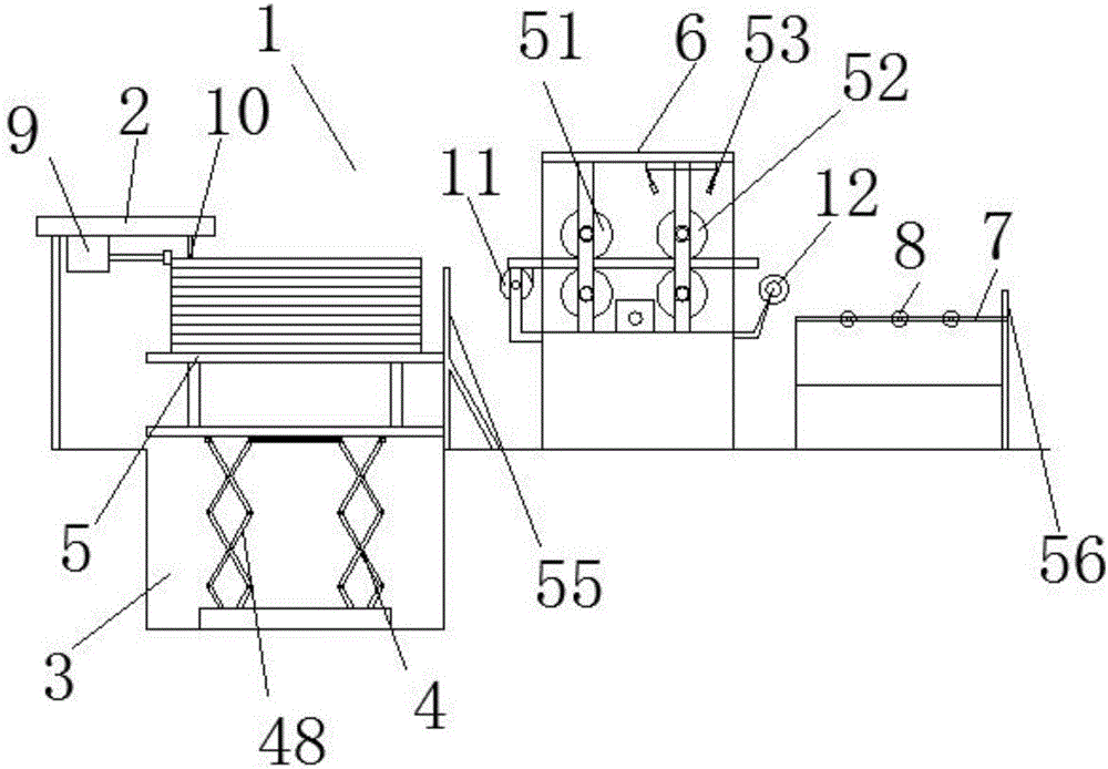 Novel processing production line and control method for plywood
