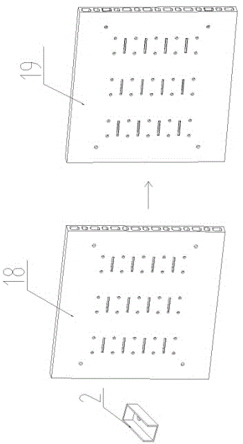 Combined type exhibition board easy to assemble and disassemble and manufacturing method thereof