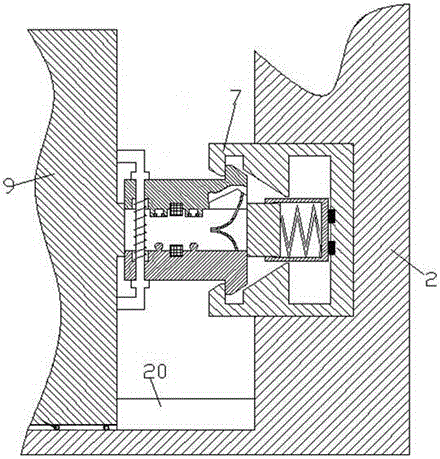 Power component locking installation device of electrical cabinet