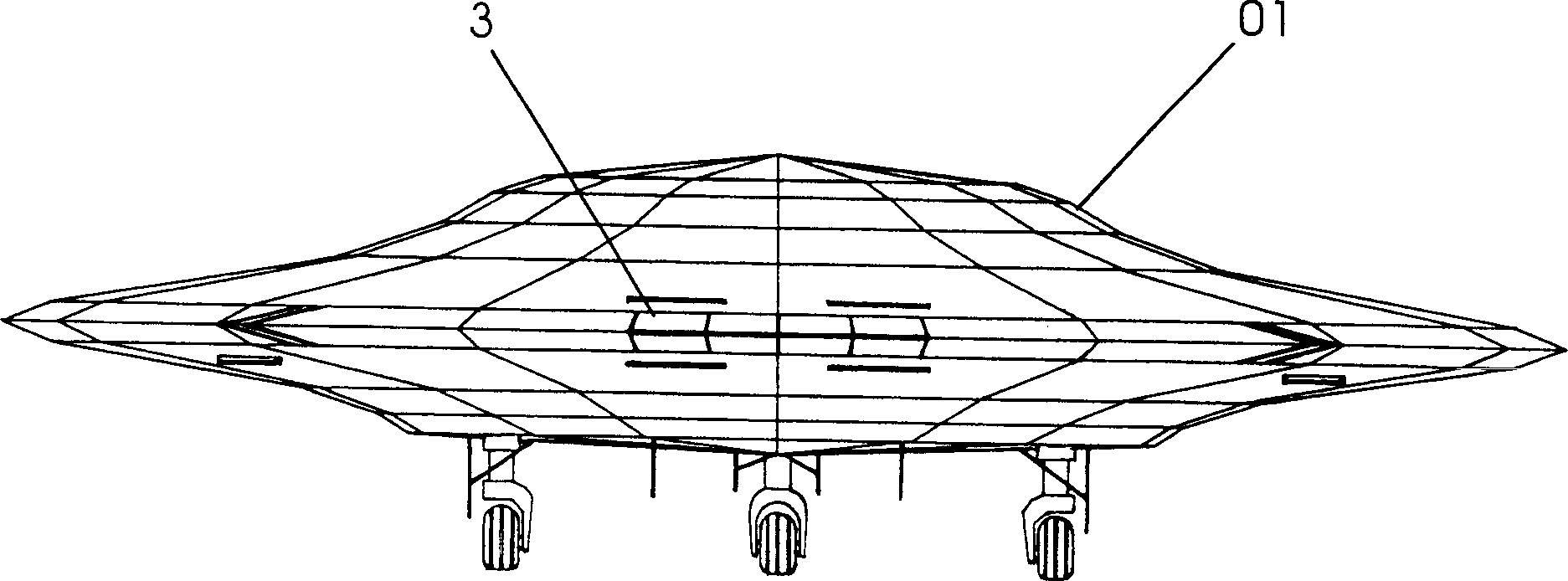 Contour structure of aircraft