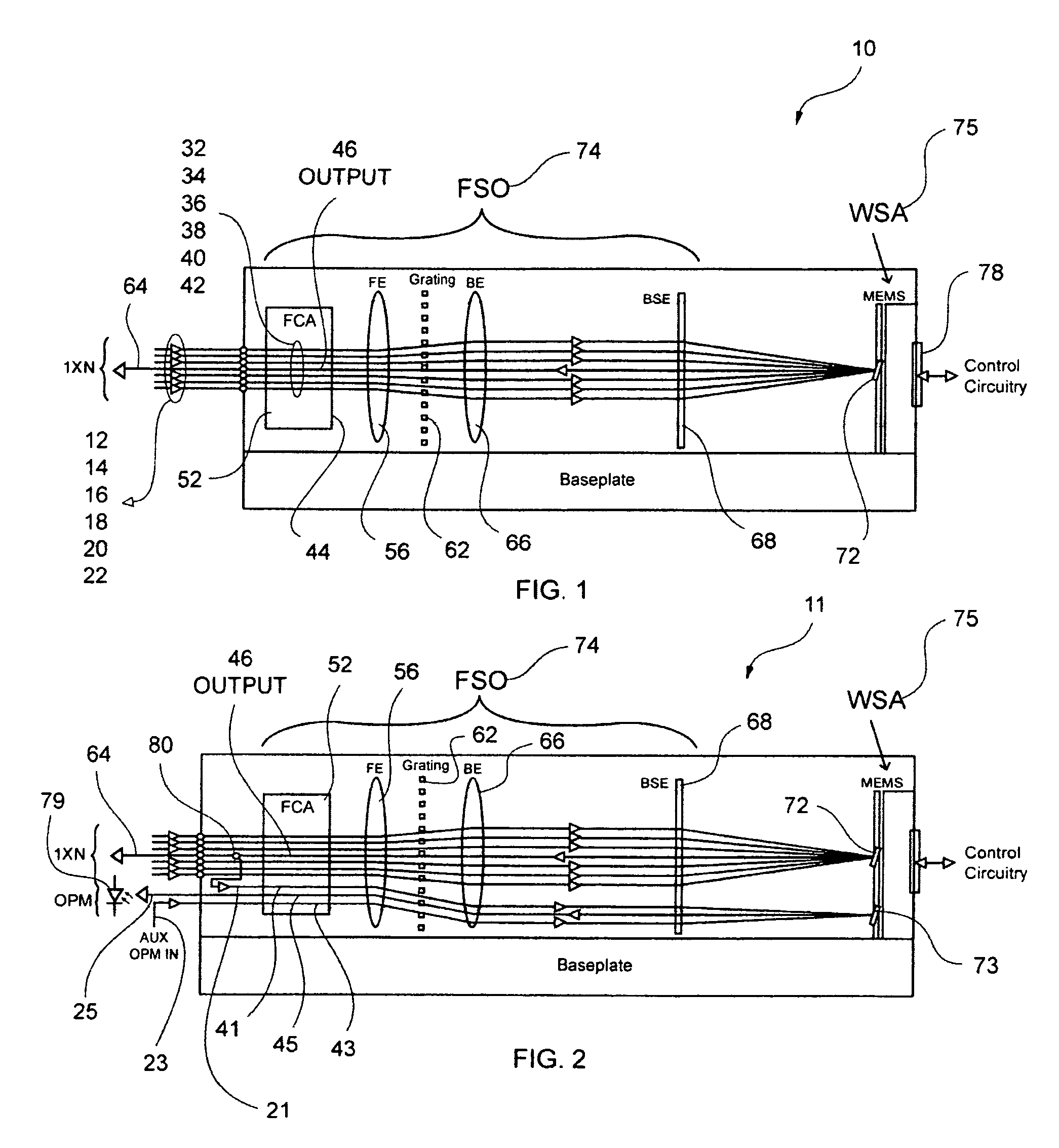 High port count instantiated wavelength selective switch