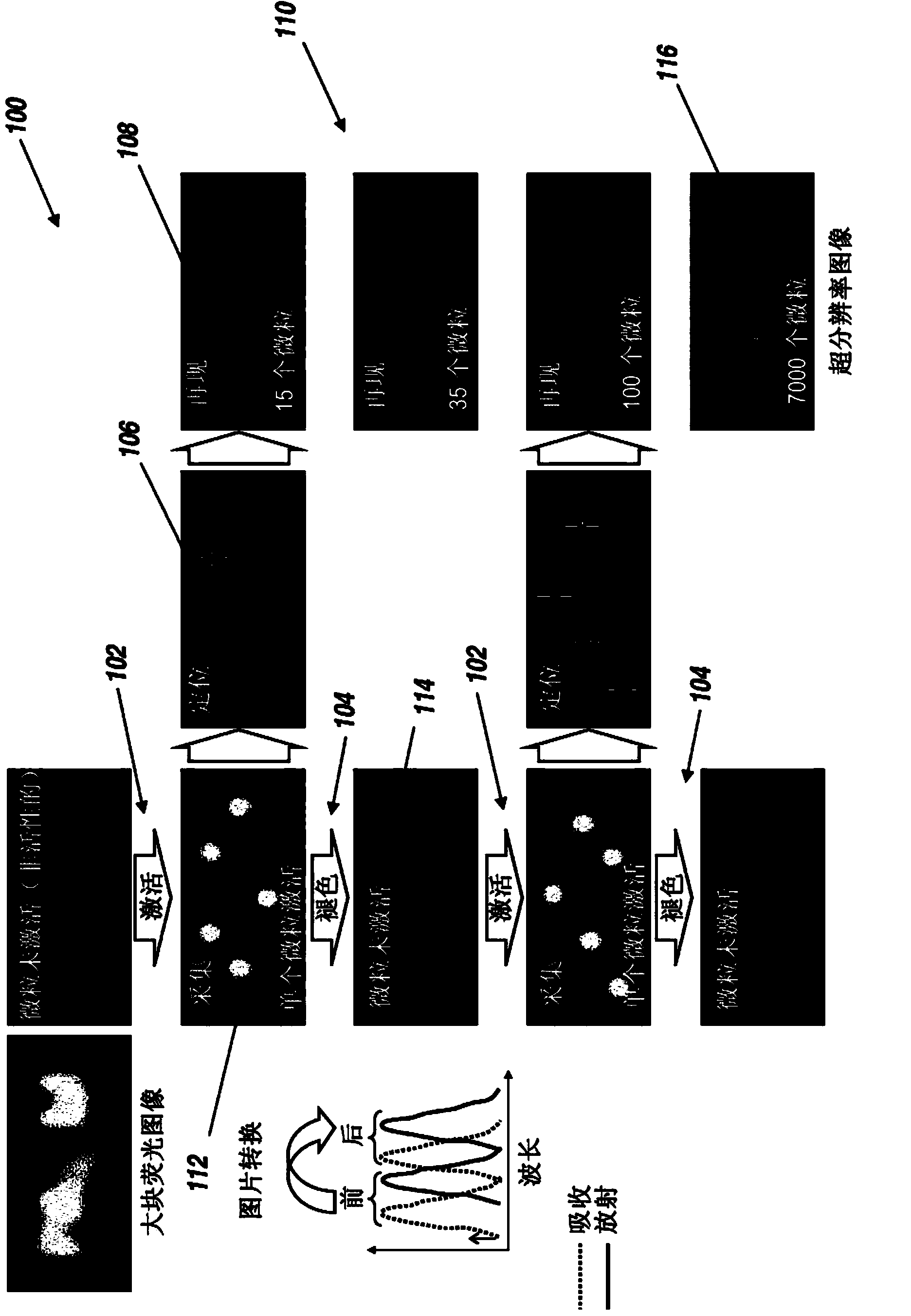 Method and apparatus for single-particle localization using wavelet analysis