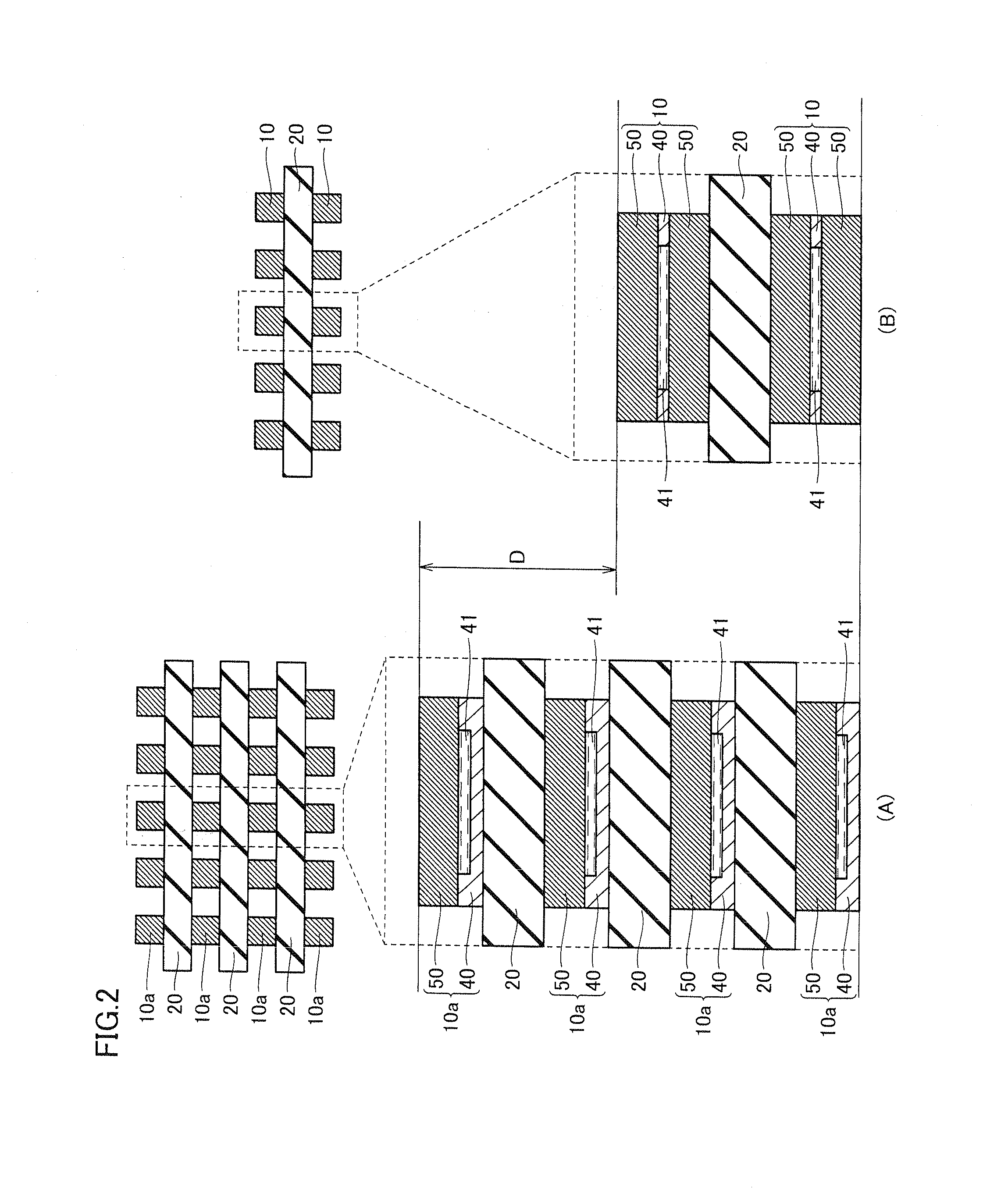 Fuel cell stack and electronic device provided with the same