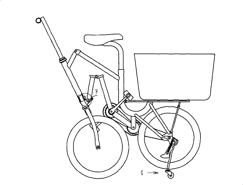 Rhomboid shopping buddy bicycle