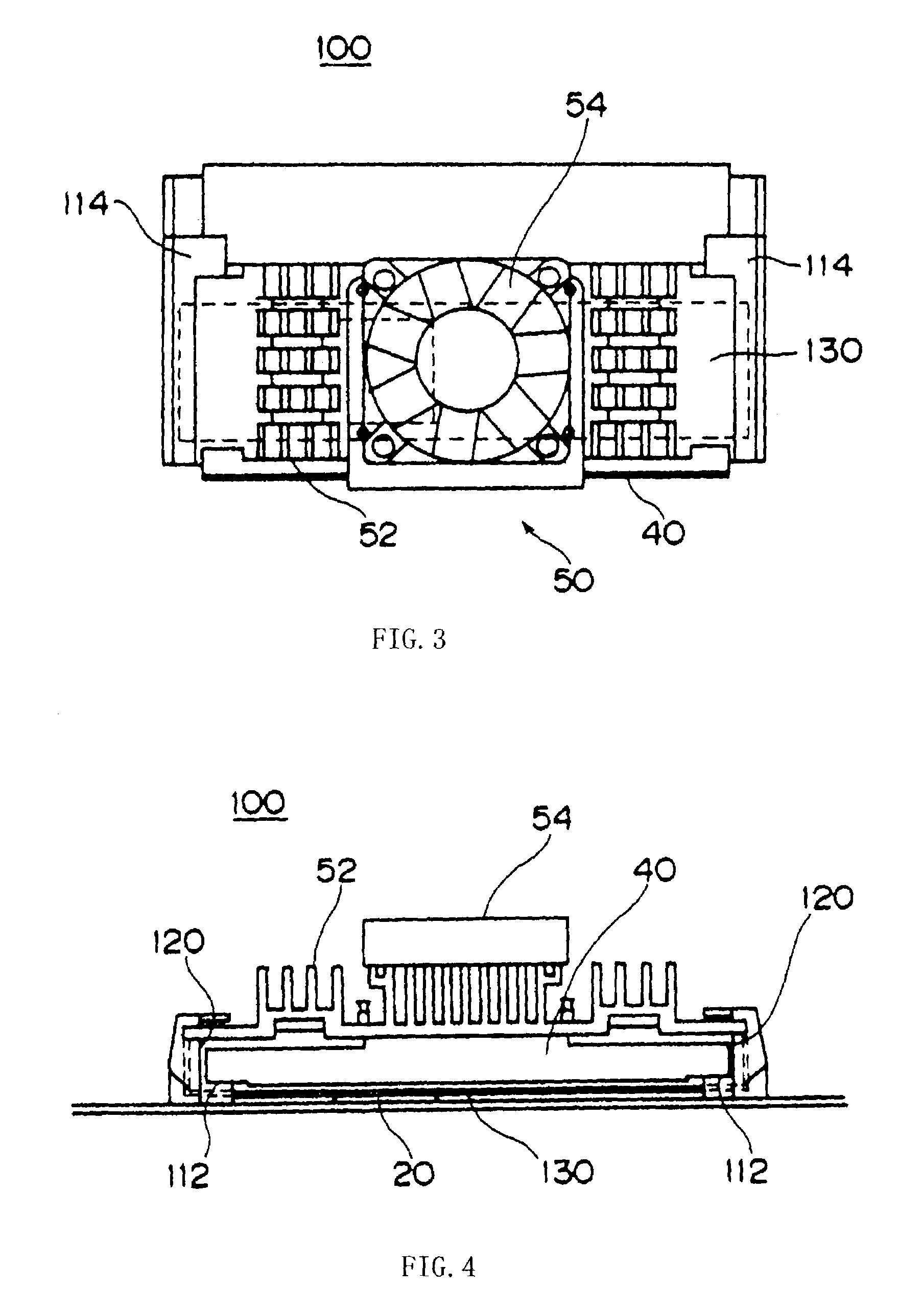 Retention module, heat sink and electronic device