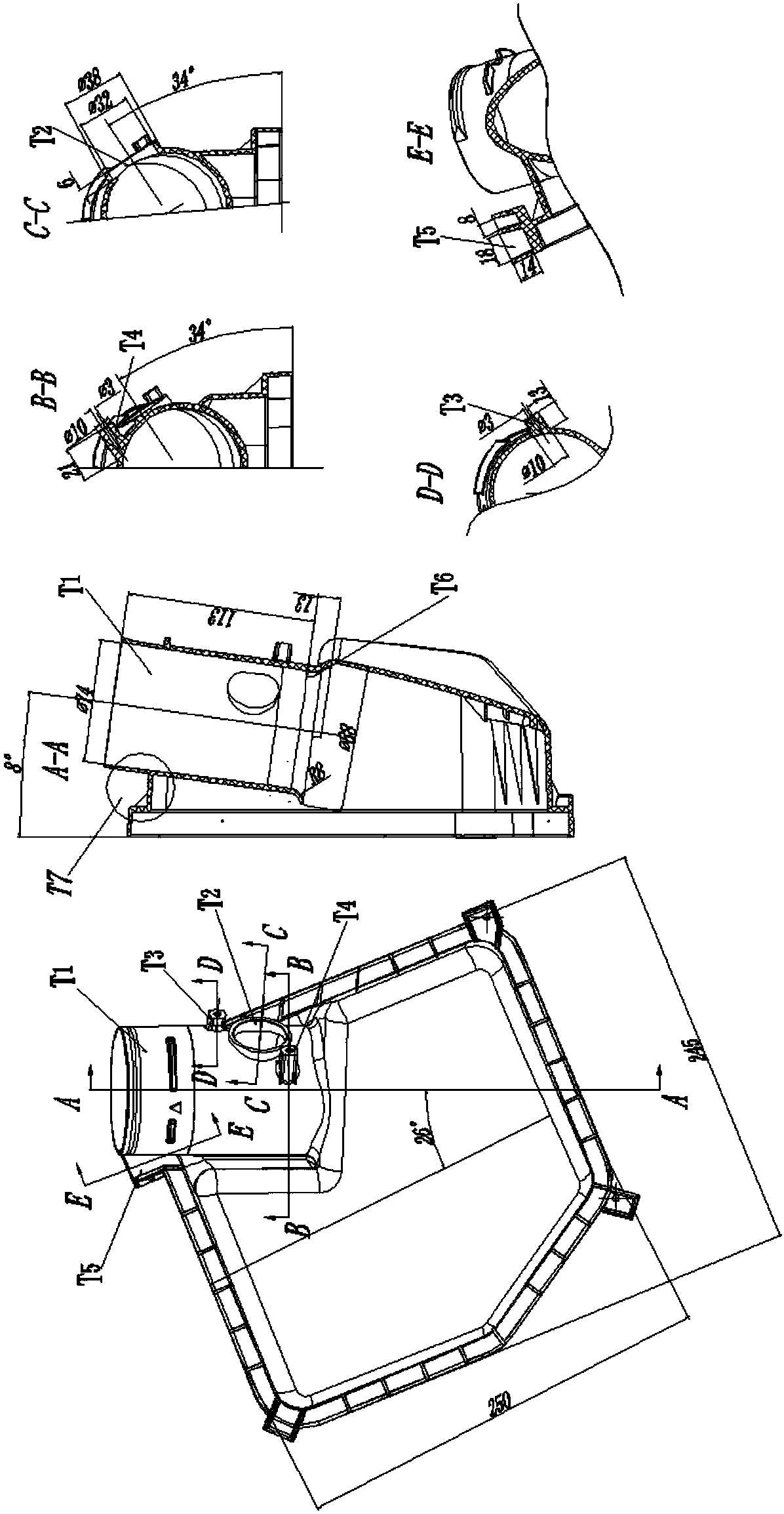 Automobile, automobile engine, engine oil cooling equipment and manufacturing method thereof