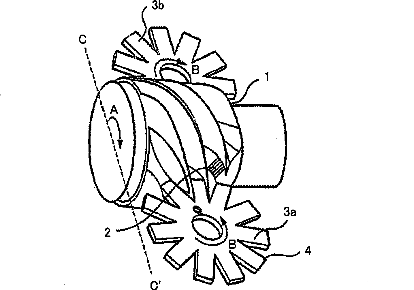 Method and apparatus for working a screw rotor, end mill for working , and method of manufacturing a screw compressor