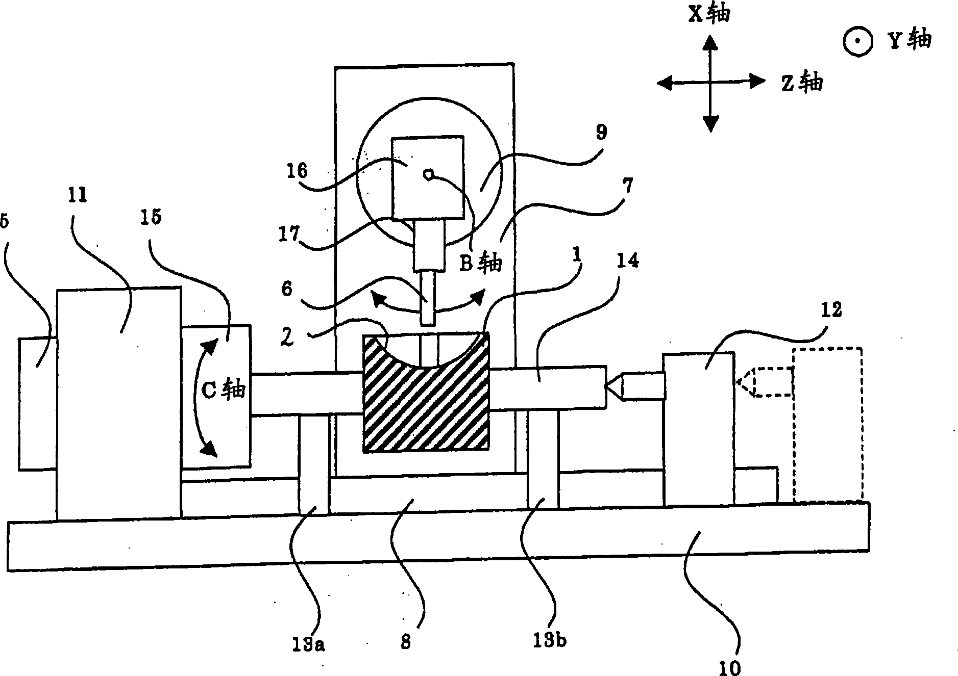 Method and apparatus for working a screw rotor, end mill for working , and method of manufacturing a screw compressor