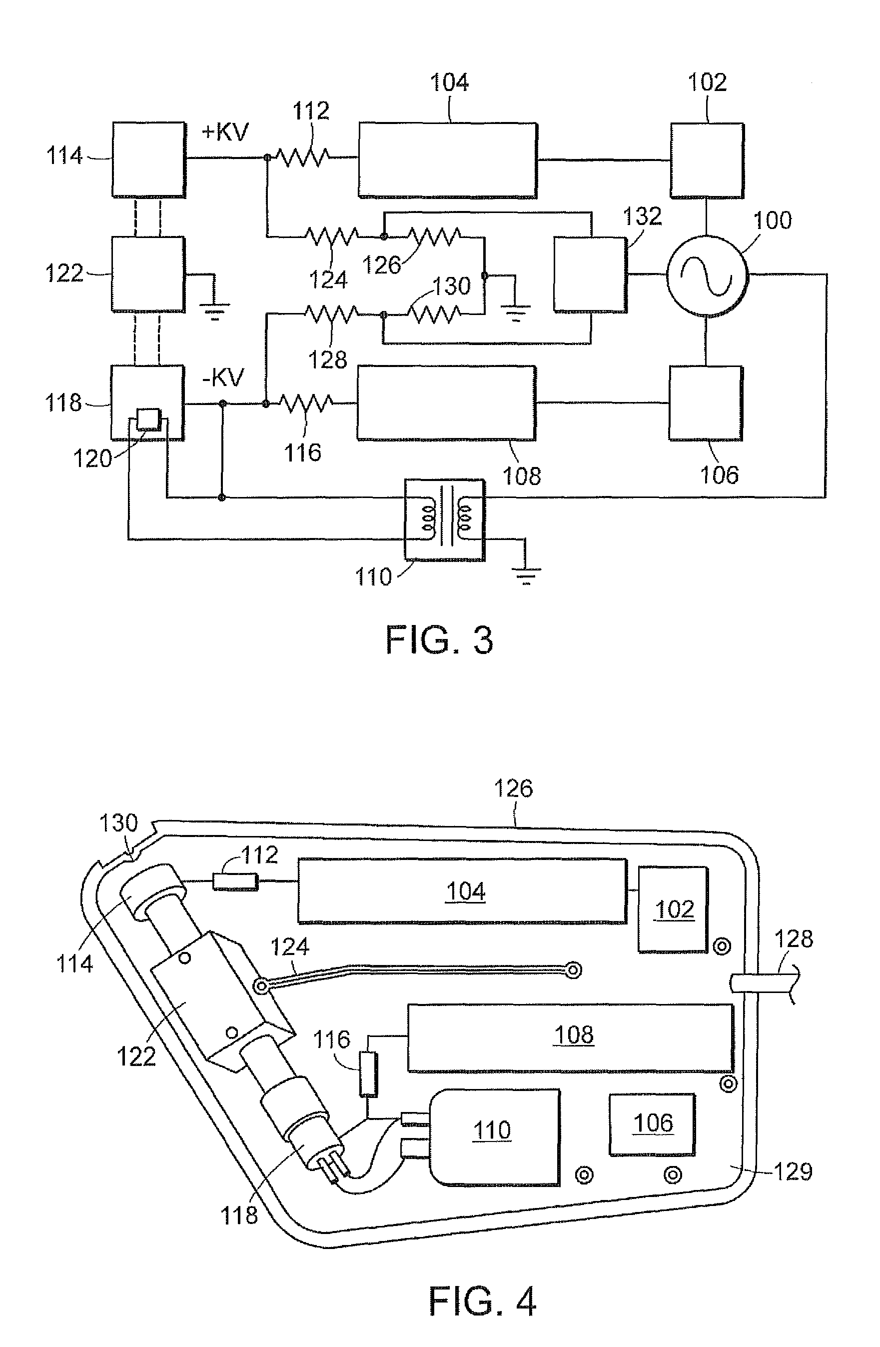 Compact high voltage X-ray source system and method for X-ray inspection applications