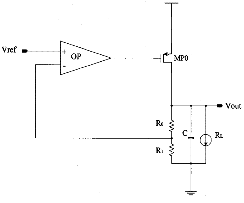 Current control type low-pressure drop voltage-stabilizing circuit ...