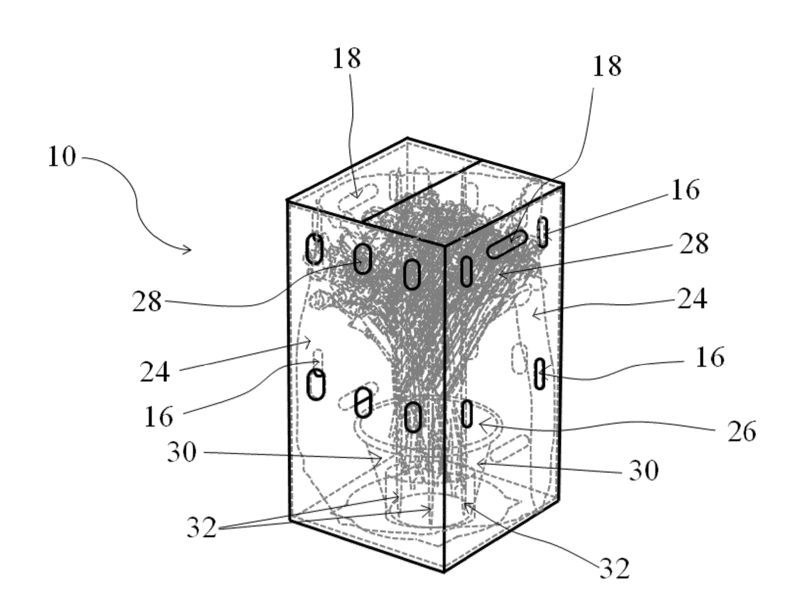 Apparatus and method for the conservation, shipment and exhibition of fresh flowers