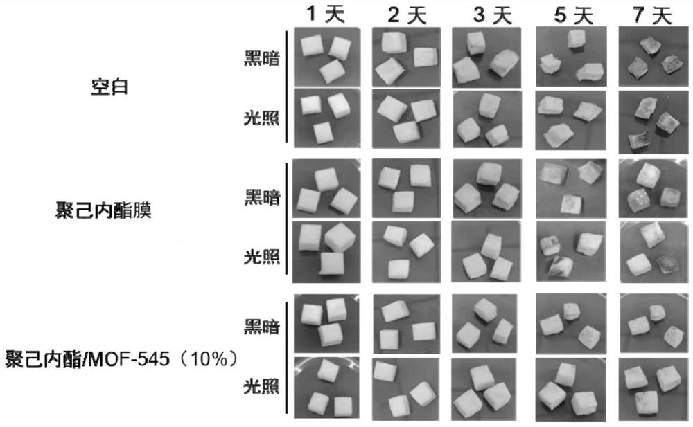 Degradable antibacterial film and preparation method thereof