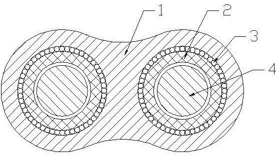 High-strength anti-corrosion fireproof brake cable